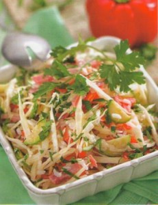 Рецепт салата из яблок и капусты
